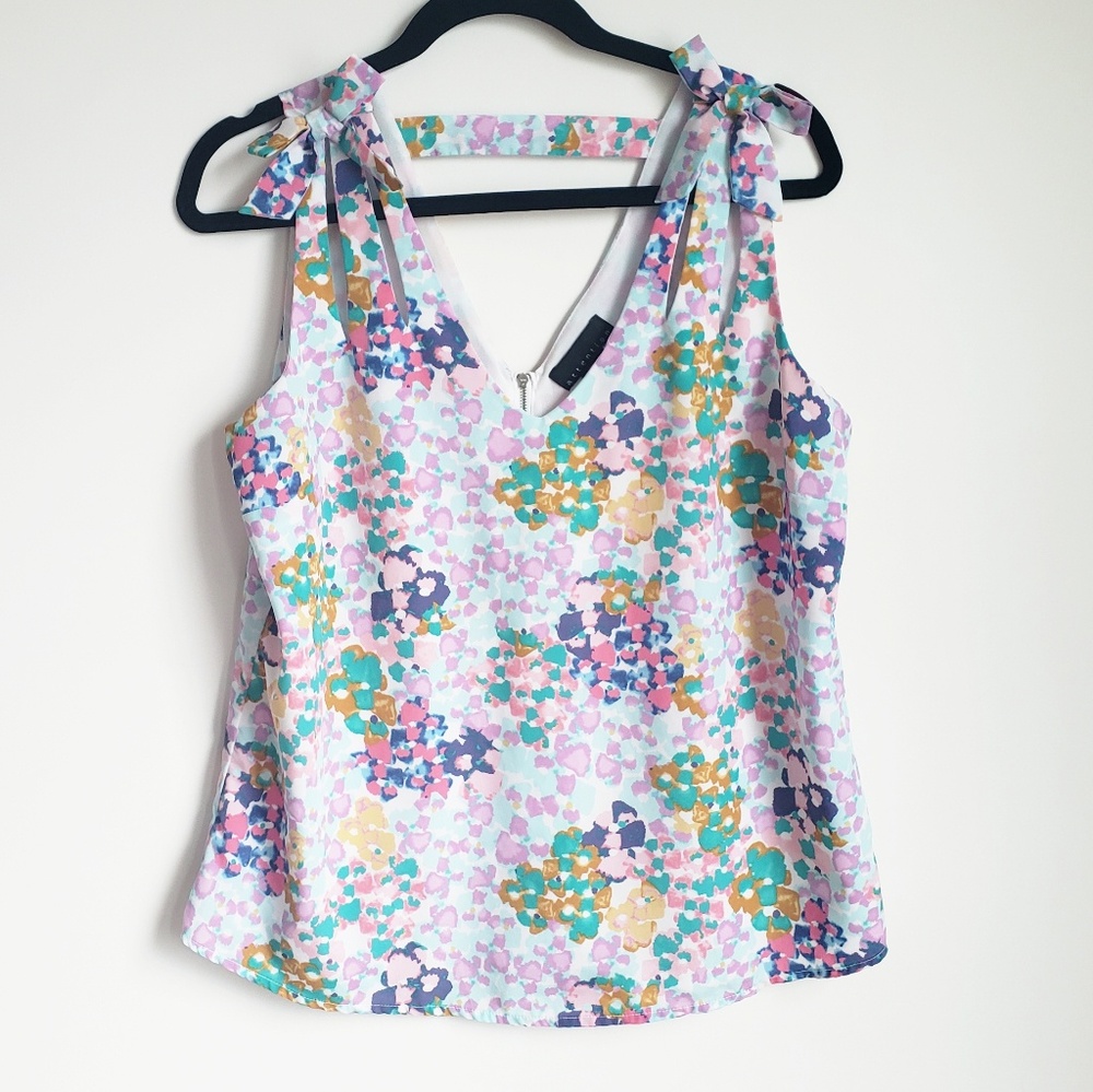 Attention Colorful Tank Top Size Large